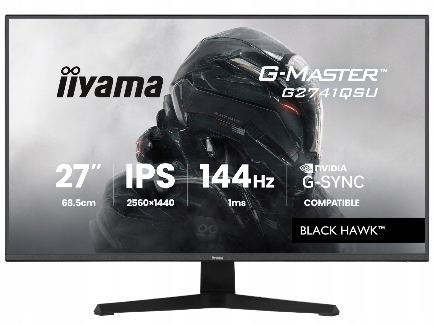 iiyama Monitor iiyama G-Master G2741QSU-B1 27 IPS QHD 1ms 144Hz