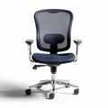Fotel obrotowy biurowy z tkaniny tekstylnej - 58 x 58 x 95cm