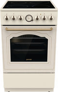 Kuchnia elektryczna GORENJE GECS5B70CLI RETRO 50cm Kość Słoniowa IVORY 70L(Kuchnia elektryczna GORENJE GECS5B70CLI RETRO 50cm Kość Słoniowa IVORY 70L)