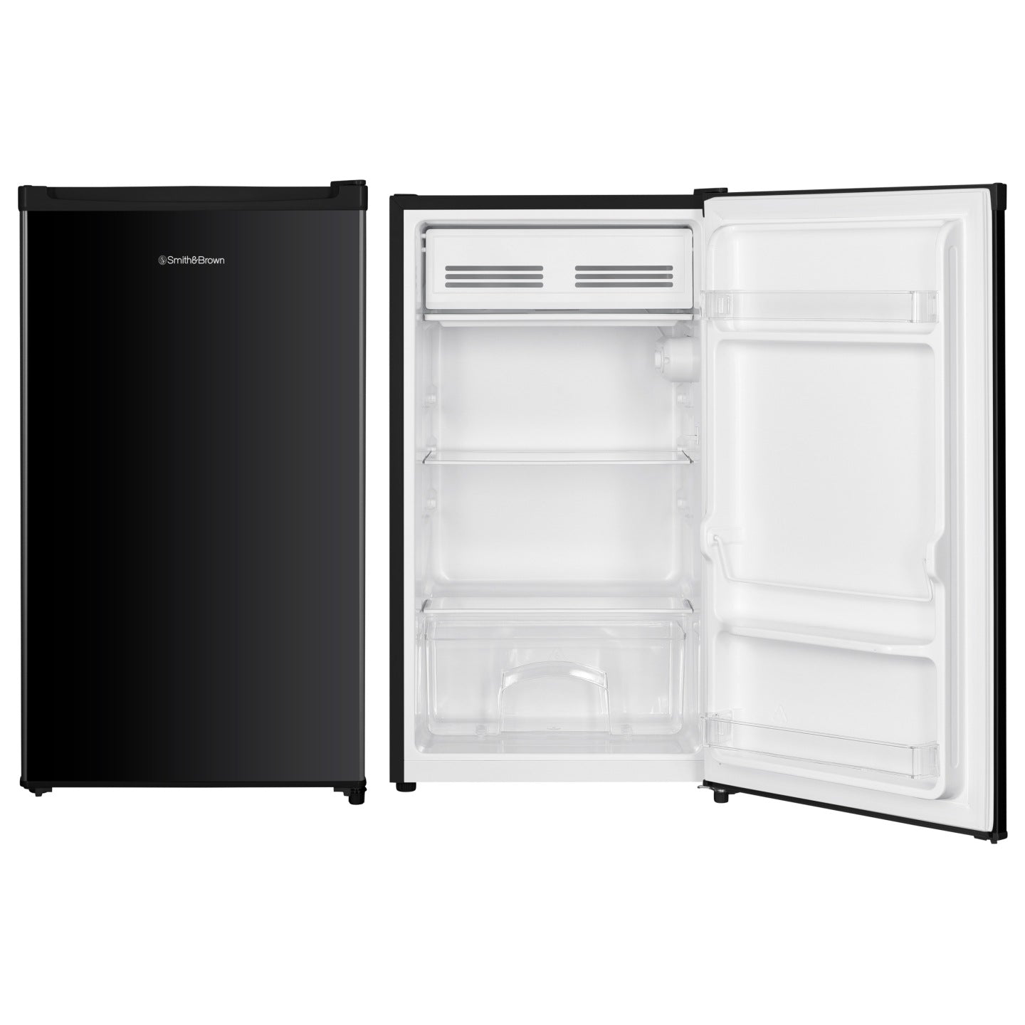 Mała lodówka podblatowa hotelowa 85cm 90L SmithBrown SFTTF-411-BE3 czarna(Mała lodówka podblatowa hotelowa 85cm 90L SmithBrown SFTTF-411-BE3 czarna)