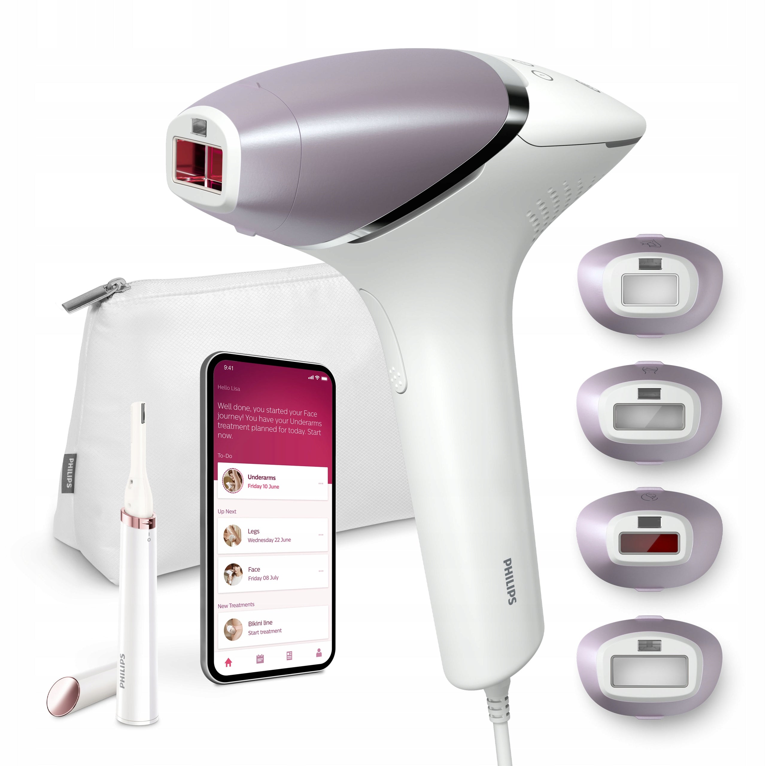 Depilator IPL Philips Lumea 8000 4 nasadki + trymer ołówkowy BRI949/00
